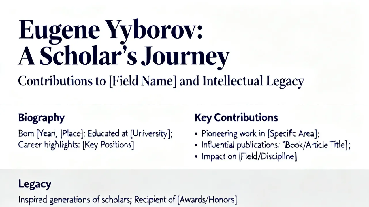 Insight into Eugene Vyborov's Work